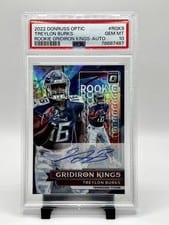 2022 Donruss Optic Rookie Gridiron Kings Autographs Treylon Burks #RGK-9 card