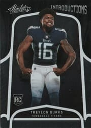 2022 Panini Absolute Introductions Treylon Burks #INT-10 card