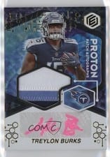 2022 Panini Elements Proton Patch Autographs Treylon Burks #PPA-TB card