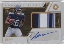 2022 Panini Gold Standard Nouveau Riche Patch Autograph Treylon Burks #NRP-TBU card