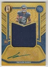 2022 Panini Gold Standard Rookie Jersey Autographs Treylon Burks #RAJ-TBU card