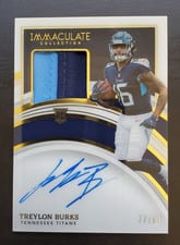 2022 Panini Immaculate Collection Treylon Burks #110 card