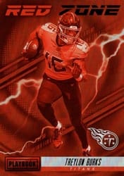 2022 Panini Playbook Red Zone Treylon Burks #RZ-25 card