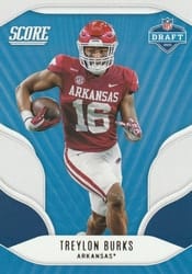 2022 Score NFL Draft Treylon Burks #D12 card