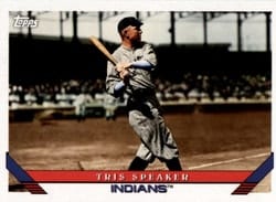 2019 Topps Archives Base Set Tris Speaker #215 card
