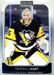2021-22 O-Pee-Chee Platinum Base Set Tristan Jarry #127 card