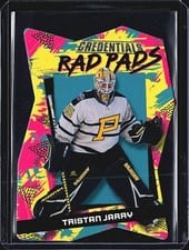 2023-24 Upper Deck Credentials Rad Pads! Tristan Jarry #RP-6 card