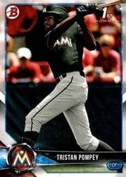 2018 Bowman Draft Base Set Tristan Pompey #BD-129 card