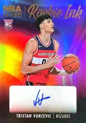 2023-24 Hoops Rookie Ink Tristan Vukcevic #RI-VUK card
