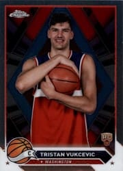 2023-24 Topps Chrome Base Set Tristan Vukcevic #114 card