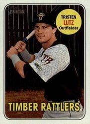 2018 Topps Heritage Minor League Base Set Tristen Lutz #99 card