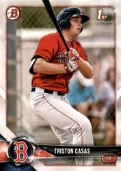 2018 Bowman Draft Base Set Triston Casas #BD-171 card