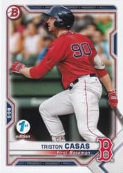2021 Bowman 1st Edition Base Set Triston Casas #BP-84 card
