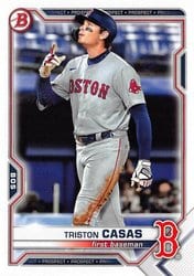 2021 Bowman Draft Base Set Triston Casas #BD-173 card