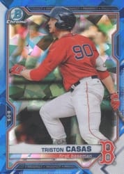 2021 Bowman Sapphire Edition Base Set Triston Casas #BCP-84 card