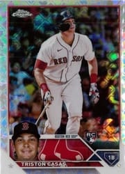 2023 Topps Chrome Logofractor Edition Base Set Triston Casas #174 card