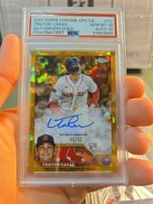 2023 Topps Chrome Update Sapphire Edition Autographs Triston Casas #USA-TC card