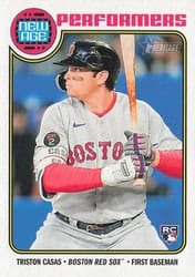 2023 Topps Heritage New Age Performers Triston Casas #NA-8 card