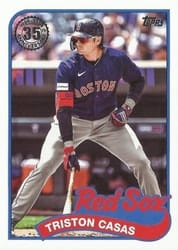 2024 Topps 1989 Topps Baseball 35th Anniversary (Series 2) Triston Casas #89B2-20 card