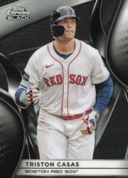2025 Topps Chrome Black Base Set Triston Casas #110 card