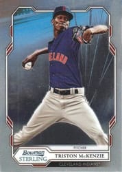 2019 Bowman Sterling Base Set Triston McKenzie #BPR-5 card