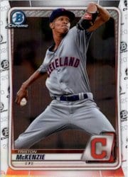 2020 Bowman Chrome Prospects Triston McKenzie #BCP-189 card