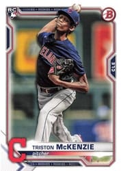 2021 Bowman Base Set Triston McKenzie #79 card