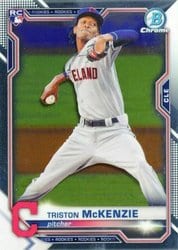 2021 Bowman Chrome Base Set Triston McKenzie #6 card