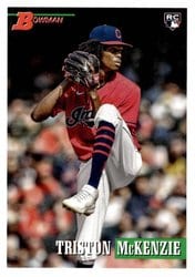 2021 Bowman Heritage Base Set Triston McKenzie #86 card
