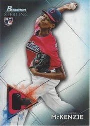 2021 Bowman Sterling Base Set Triston McKenzie #BSR-94 card