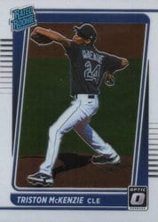 2021 Donruss Optic Base Set Triston McKenzie #50 card