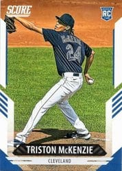 2021 Panini Chronicles Score Triston McKenzie #8 card