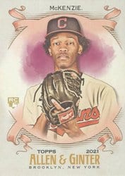 2021 Topps Allen & Ginter Base Set Triston McKenzie #283 card