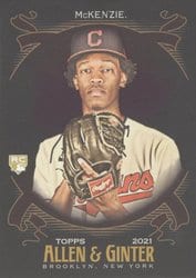 2021 Topps Allen & Ginter X Base Set Triston McKenzie #283 card