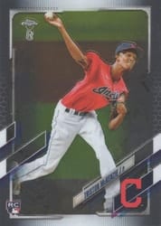 2021 Topps Chrome Ben Baller Edition Base Set Triston McKenzie #21 card