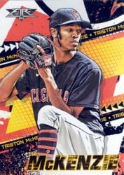 2022 Topps Fire Base Set Triston McKenzie #99 card