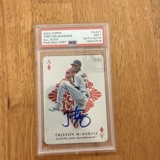2023 Topps All Aces Autographs Triston McKenzie #AA-31 card