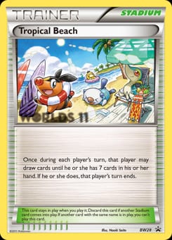 BW Black Star Promos Tropical Beach #BW28 card