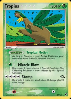 2005 Deoxys Tropius #27 card