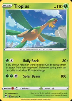 Evolving Skies Tropius #6 card