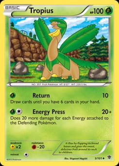 2013 Plasma Blast Tropius #5 card