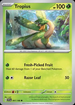 Scarlet & Violet Tropius #7 card