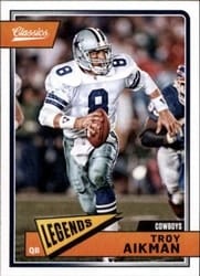 2018 Panini Classics Base Set Troy Aikman #118 card
