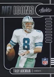 2019 Panini Absolute NFL Icons Troy Aikman #18 card