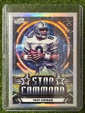 2024 Topps Chrome Cosmic Star Command Troy Aikman #SC-6 card