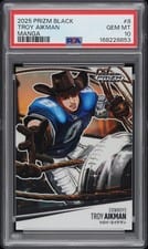 2025 Panini Prizm Black Manga Troy Aikman #8 card