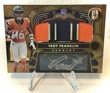 2024 Panini Gold Standard Rookie Jersey Autographs Triple Troy Franklin #13 card