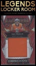 2024 Panini Obsidian Rookie Eruption Materials Troy Franklin #46 card