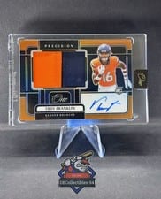 2024 Panini One Precision Rookie Patch Autographs Troy Franklin #312 card