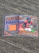 2024 Topps Chrome First Year Fabric Relics Troy Franklin #FYF-TF card